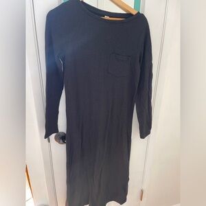Old Navy Black Long Sleeve Sweater Dress